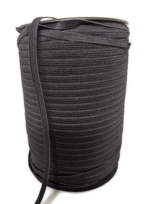 Black 1/4 inch Elastic Trim 10 yards