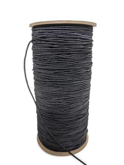 Black 1/16 inchElastic Trim 20 yards