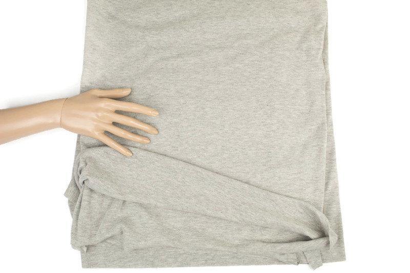 Light Heather Gray Ponte Knit Fabric Double Knit 3 yards Extra Wide ATK00439A - Felinus Fabrics