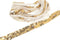 Gold Sequins on White Mesh Trim Scrap Pack Scrap Bundle Pack 8 pieces each piece 40 inches length SPK00082