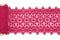 Maroon Red Floral Lace Trim 6-1/8 inches width x 2.25 yards NLT00386