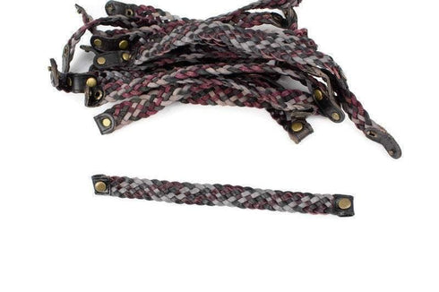 2 Leather Straps with Snap Ends