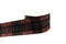 Orange Plaid Micro Suede Trim Mokuba Made in Japan by the yard ATN00957