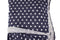Dark Blue and Heather Gray Polka Dot Brushed Sweater Knit Fabric by the yard OSK01013R
