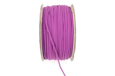 Pinkish Purple Soft Round Elastic Trim Spaghetti Straps Face Mask Elastic Ear Loops Headbands 10 yards ELT00182