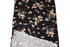 Black and Coral Floral Brushed Poly Knit Fabric 1 yard 15 inches