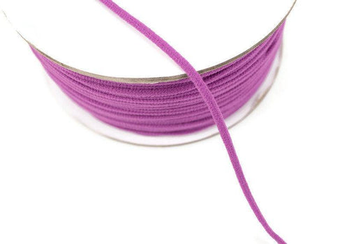 Pinkish Purple Soft Round Elastic Trim Spaghetti Straps Face Mask Elastic Ear Loops Headbands 10 yards ELT00182