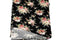 Black and Coral Multi Floral Knit Jersey Fabric by the yard