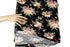 Black and Coral Multi Floral Knit Jersey Fabric by the yard