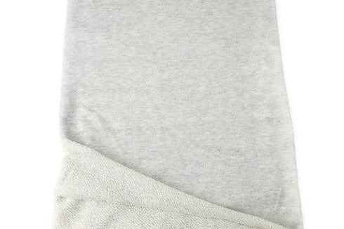 Heather Light Gray French Terry Knit Fabric 1 yard FTK00782A