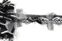 Black and White Fancy Embellished Lace Trim by Bacus Lace Made in France Designer Lace 1-1/8 inches width per yard