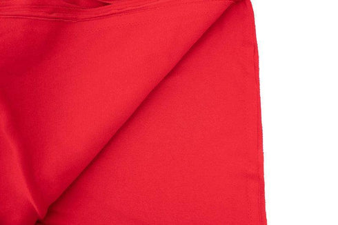 Red Cotton Spandex Fine Rib Knit Jersey Fabric Remnant 2.75 yards ATK00473