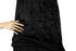 Black Crushed Stretch Velvet Knit Fabric by the yard