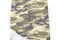 Heather Olive Green and Brown Camouflage Print Slub Knit Jersey Fabric by the yard PDK00693R