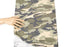 Heather Olive Green and Brown Camouflage Print Slub Knit Jersey Fabric by the yard PDK00693R