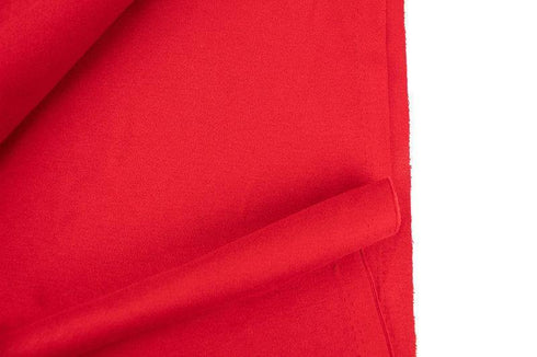 Red Cotton Spandex Fine Rib Knit Jersey Fabric Remnant 2.75 yards ATK00473