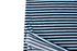 Navy and Blue Narrow Stripe Velour Knit Fabric Stretch Velvet by the yard STK00259R