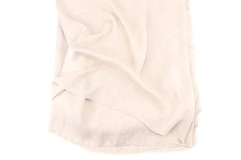 Pale Nude Washed Satin Fabric Woven Designer Fabric 1.75 yards LWW00202