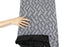 Heather Gray and Black Geometric Diamond Design Double Face Sweater Knit Fabric 42 inches length OSK01077