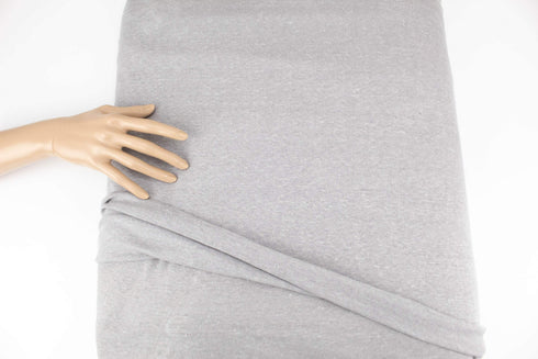 Heather Gray Hacci Knit Fabric by the yard OSK01090