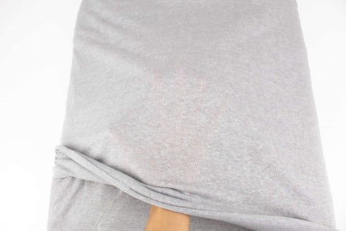 Heather Gray Hacci Knit Fabric by the yard OSK01090