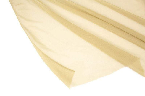 Beige Green Nylon Stretch Mesh Fabric by the yard