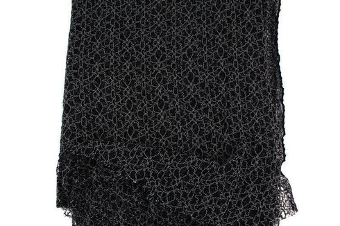 Black and Gray Spider Web Modern Lace Fabric Non Stretch 1 yard 33 inches