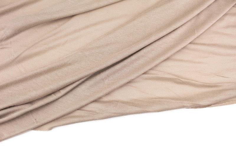 Beige Knit Jersey Fabric Made in Italy by the yard - Felinus Fabrics