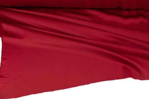 Deep Red Crepe Back Satin Fabric Designer Fabric Polyester by the yard