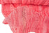 Bright Coral Pink Cotton Lace Fringe Fabric by the yard
