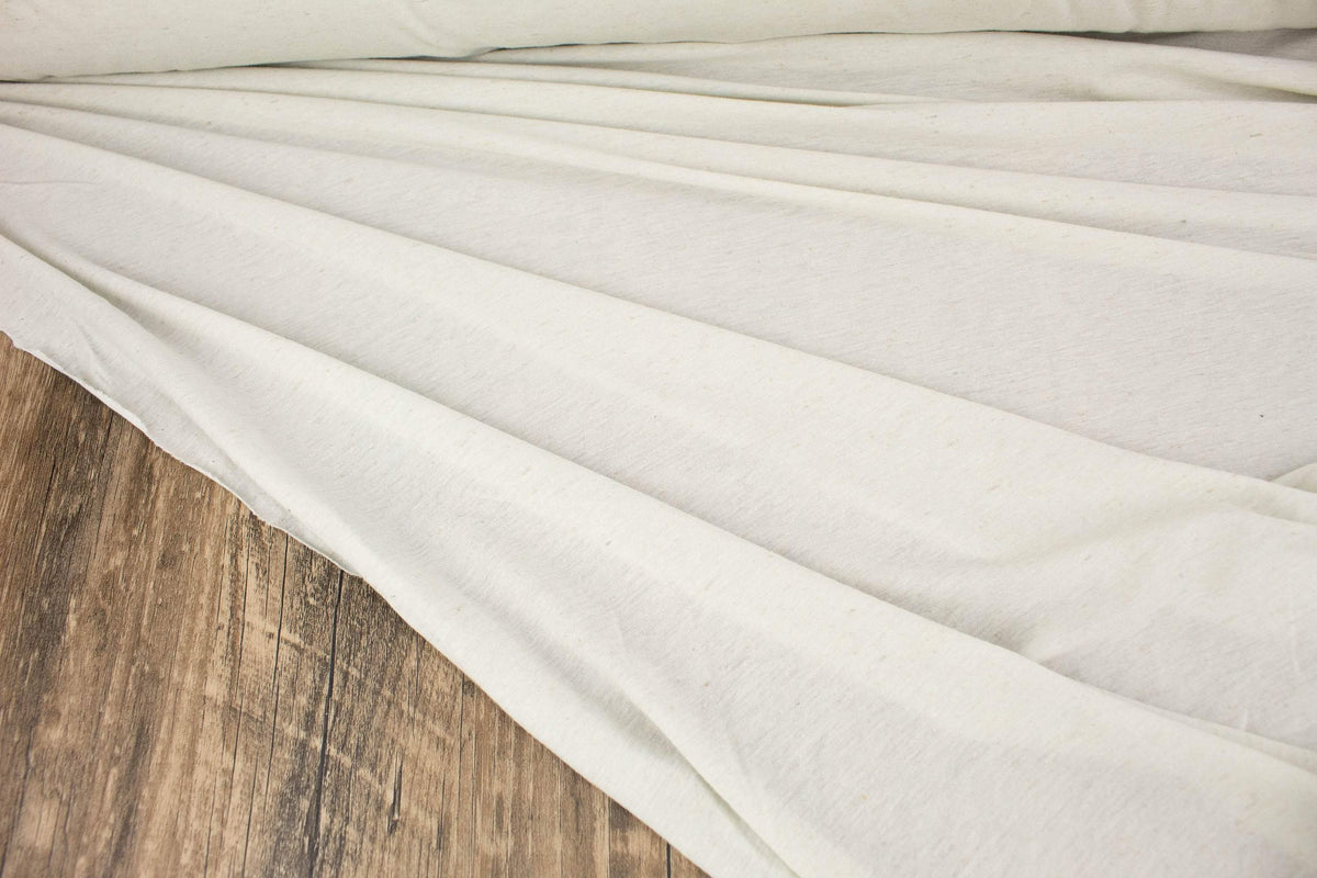 Soft Speckled Oatmeal Knit Jersey Fabric by the yard ATK00501R - Felinus Fabrics