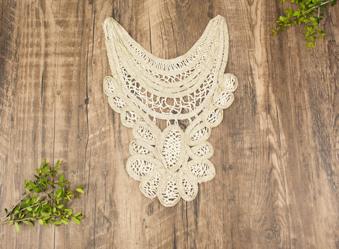 Ecru and Gold Applique APP00213