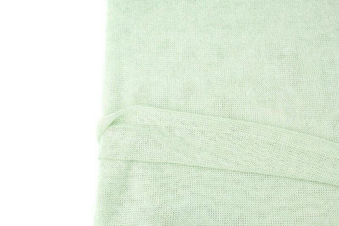 Light Seafoam Green Open Weave Sweater Knit Fabric by the yard