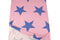 Vintage Pink and Blue Star Print Knit Jersey Fabric by the yard PDK00708R