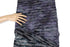 Dark Purple and Gray Pleated Tie Dye Burnout Knit Fabric