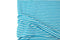Teal Blue and Off White Narrow Stripe Speckled Knit Jersey Fabric by the yard