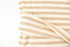 Buttercream and Metallic Gold Stripe Rib Knit Fabric by the yard