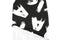Black and White Alphabet Letters Brushed Fleece Like French Terry Knit by the yard