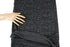 Black and Gray Animal Print Jacquard Sweater Knit Fabric by the yard