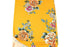 Yellow Orange Floral Brushed Polyester Knit Fabric by the yard