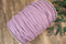 Lavender Hacci Knit Trim Spaghetti Straps Hollow Tube Tubular Trim 10 yards