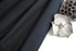 Dark Gray Jacquard Ponte Bonded Knit Fabric by the yard