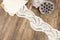 Cream Floral Lace Trim Remnant 3 yards