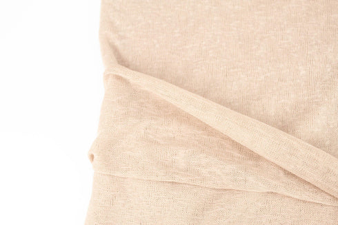Nude Beige Hacci Sweater Knit Fabric by the yard