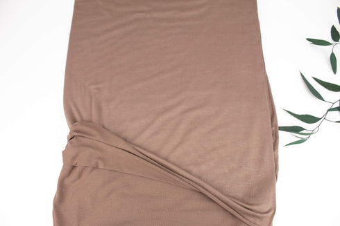 Brown Light Weight Knit Jersey Fabric by the yard