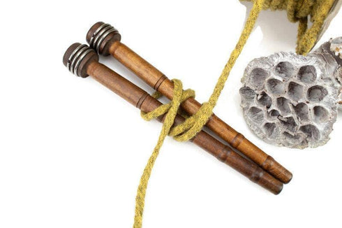 Heather Mustard Yellow Brushed Rib Sweater Knit Trim Spaghetti Straps Hollow Tube Tubular Trim 10 yards