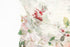 Red and Pink Floral on Cream Stretch Mesh Fabric by the yard