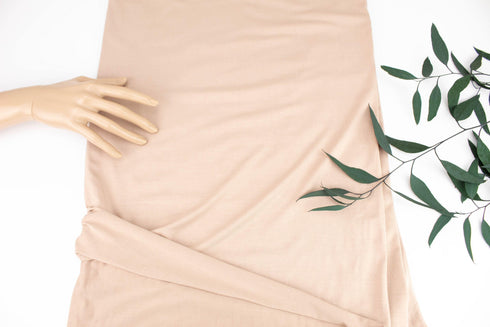 Nude Beige Version I Knit Jersey Fabric Remnant 1.5 yards