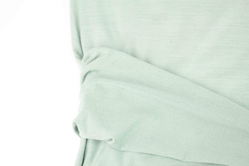 Seafoam Green Slub Texture Knit Jersey Fabric by the yard