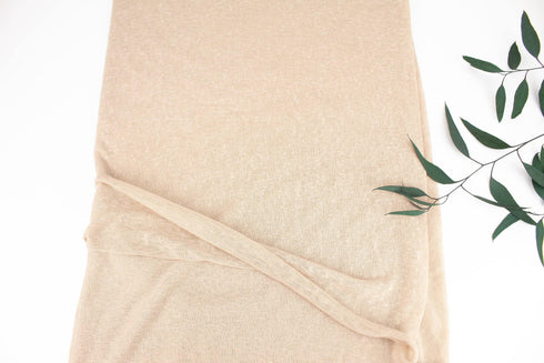 Nude Beige Hacci Sweater Knit Fabric by the yard